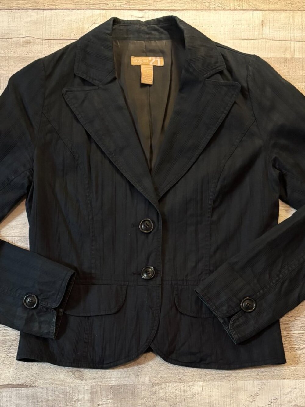 Forever 21 Black Tailored Blazer Jacket – Women's Size Small